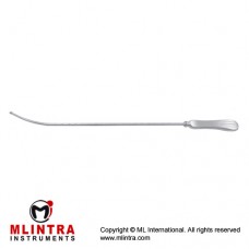 Sims Uterine Sound Malleable Brass - Chrome Plated, 33 cm - 13"